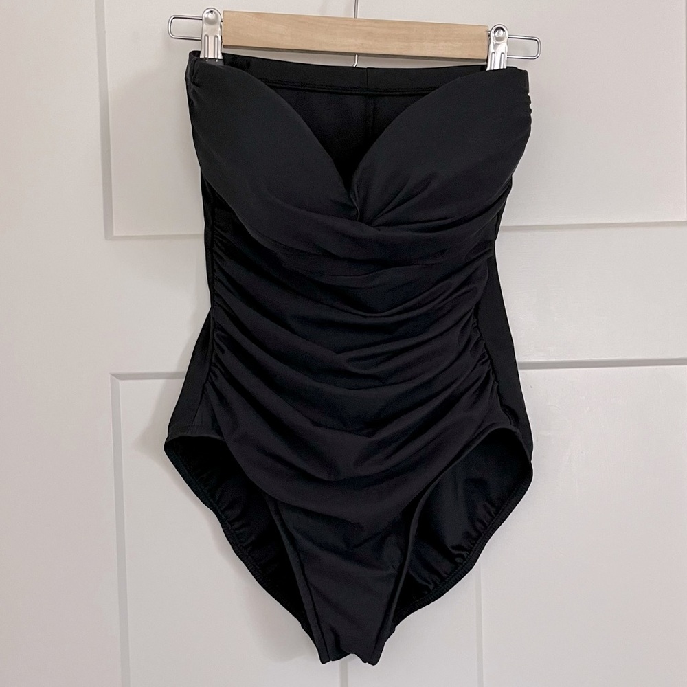 Miraclesuit Strapless One Piece Bathing Suit